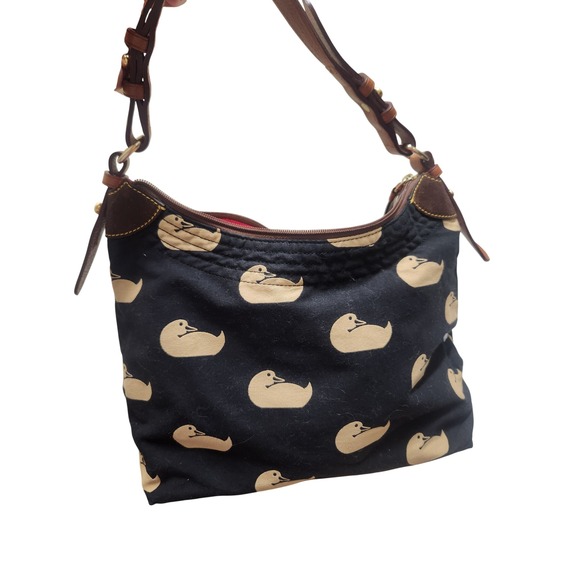 Dooney & Bourke Novelty Duck Print Shoulder Bag Y2K Designer Handbag - Picture 1 of 5